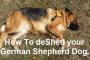 how to deshed your german shepherd dog