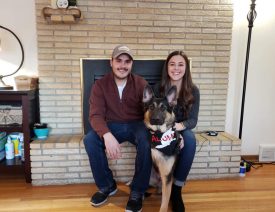 Amputee Sled Hockey Star Adopts Three-Legged German Shepherd
